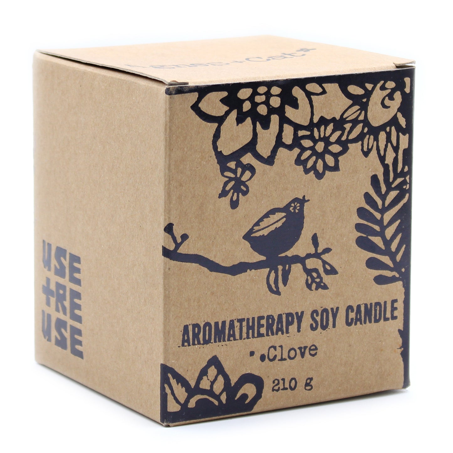 Agnes and Cat Aromatherapy Candle with Clove Essential Oil