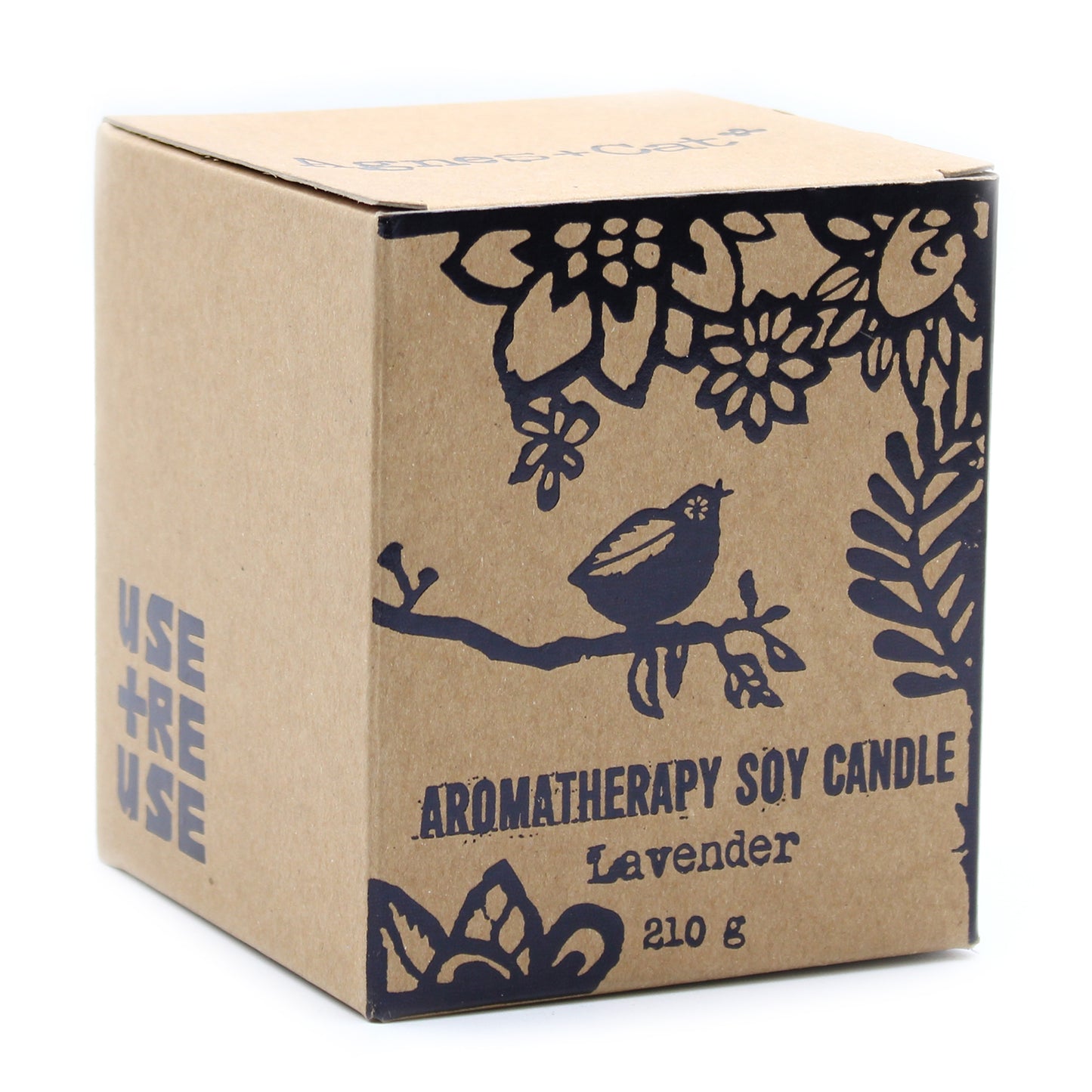 Agnes and Cat Aromatherapy Candle with Lavender Essential Oil