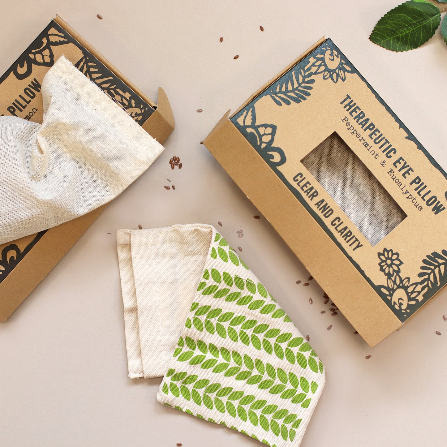 Agnes and Cat Eye Pillow - Clear & Clarity