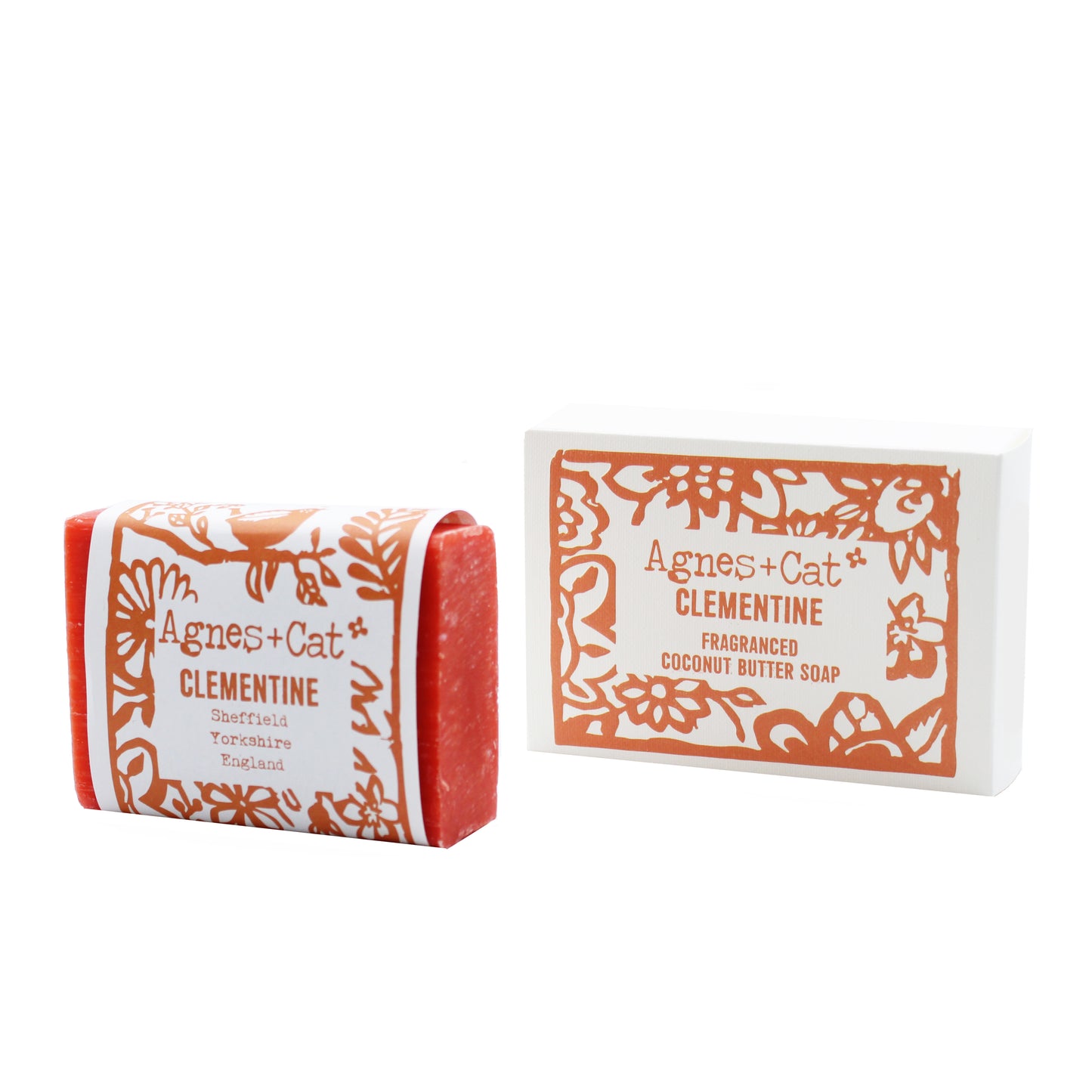 Agnes and Cat Handmade 140g Coconut Butter Soap - Clementine