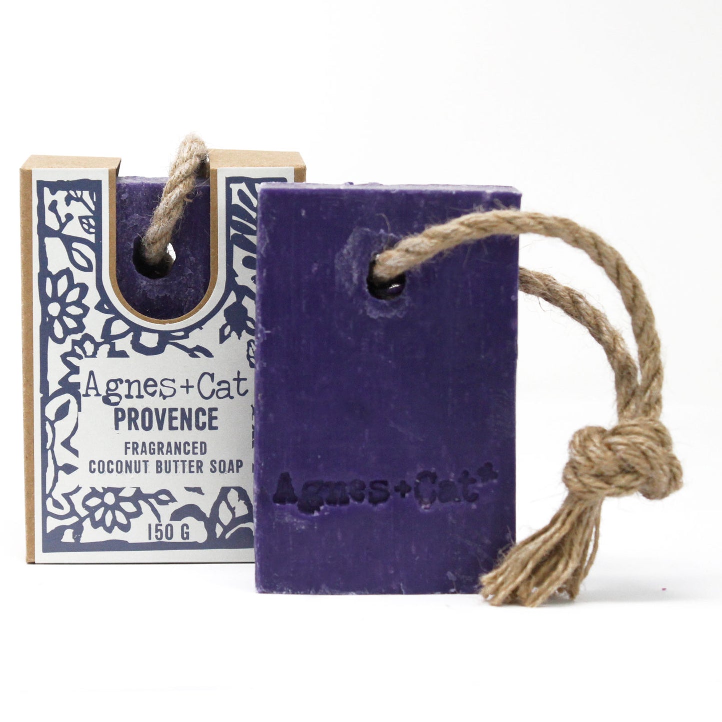 Agnes+Cat Soap On A Rope 150g - Provence