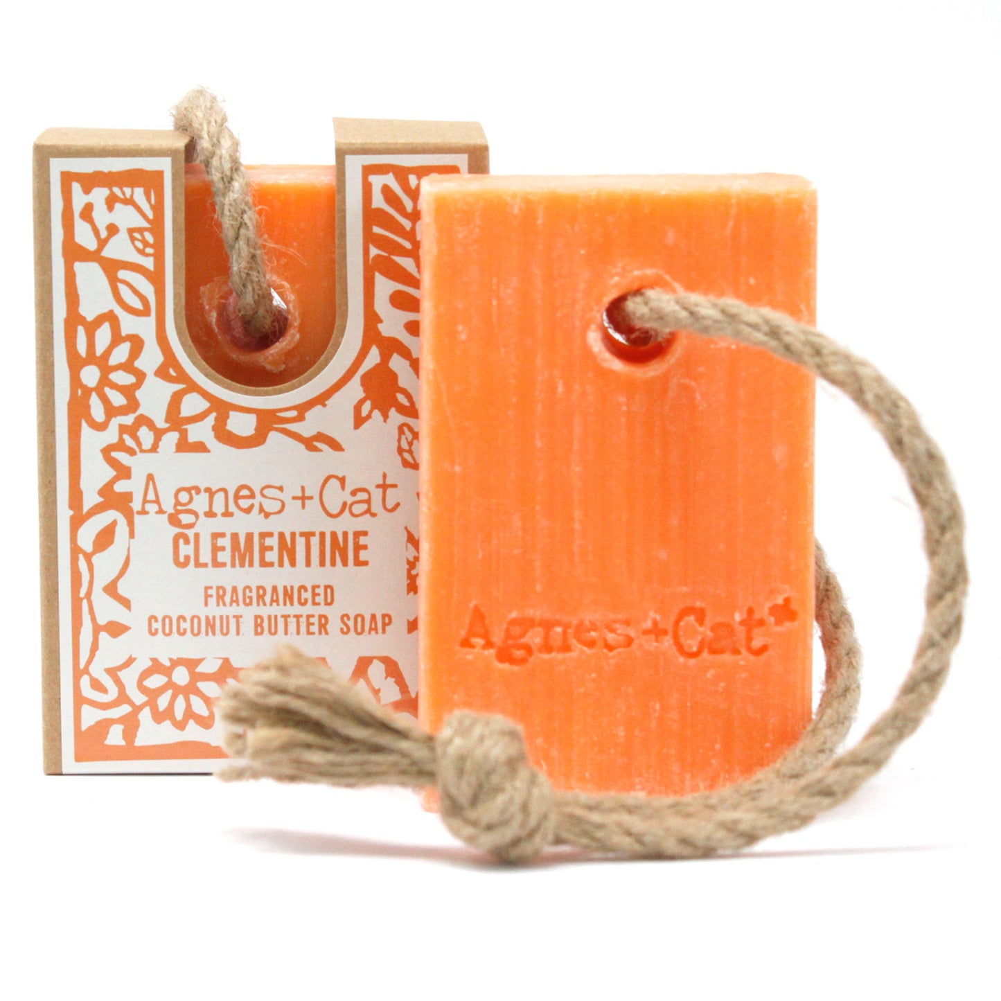 Agnes+Cat Soap On A Rope 150g - Clementine