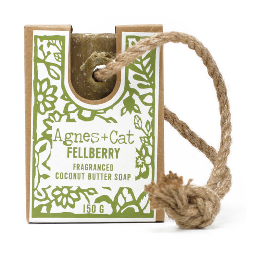 Agnes+Cat Soap On A Rope 150g - Fellberry