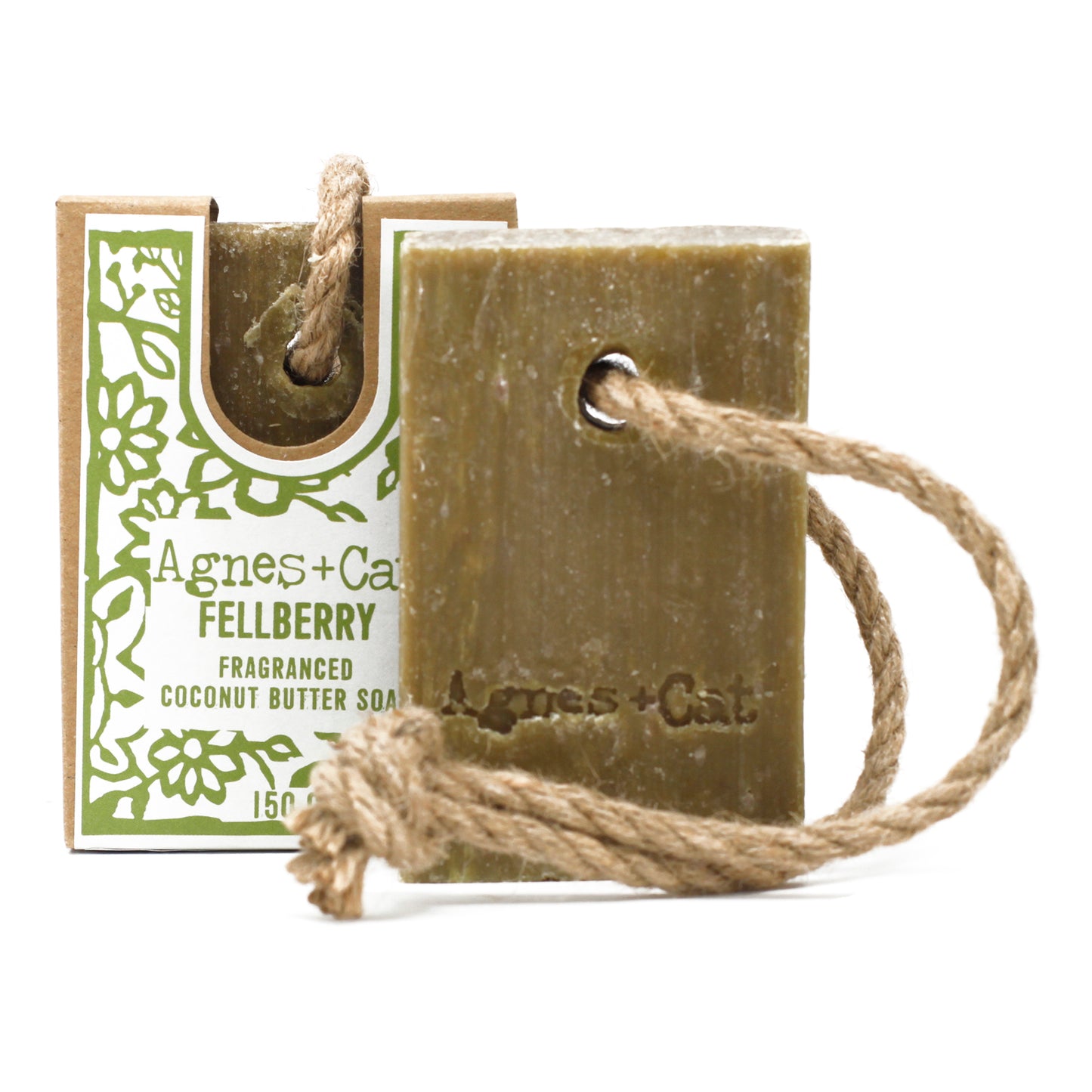 Agnes+Cat Soap On A Rope 150g - Fellberry